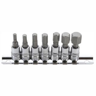 Padrunotsikute komplekt 1/4" 6-kant 4-12 mm 7 osa